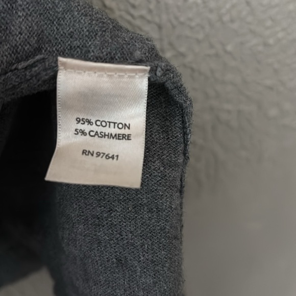 Pure Jill J. Jill Cardigan Sweater Open Front, Small, Cashmere Blend, Gray - Picture 5 of 6